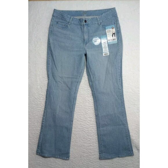 Riders By Lee Instantly Slims You Women's Jeans Sz 18 M Stretch Mid-Rise BootCut - Picture 1 of 7